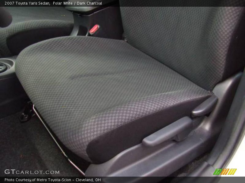 Polar White / Dark Charcoal 2007 Toyota Yaris Sedan