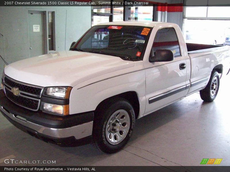 Summit White / Dark Charcoal 2007 Chevrolet Silverado 1500 Classic LS Regular Cab