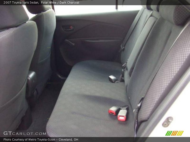 Polar White / Dark Charcoal 2007 Toyota Yaris Sedan