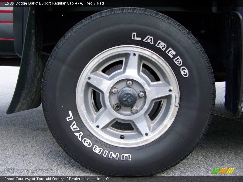 Red / Red 1989 Dodge Dakota Sport Regular Cab 4x4