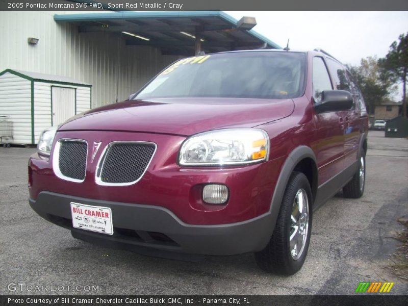 Sport Red Metallic / Gray 2005 Pontiac Montana SV6 FWD