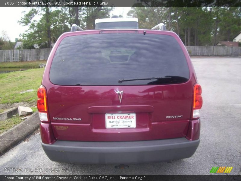 Sport Red Metallic / Gray 2005 Pontiac Montana SV6 FWD