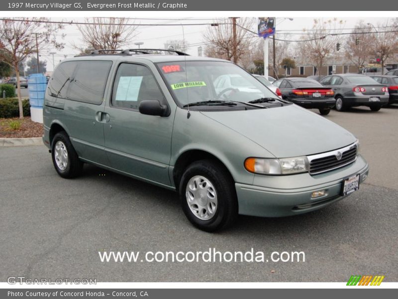 Evergreen Frost Metallic / Graphite 1997 Mercury Villager GS