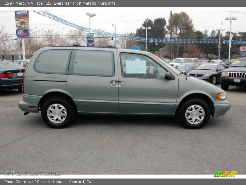 Evergreen Frost Metallic / Graphite 1997 Mercury Villager GS