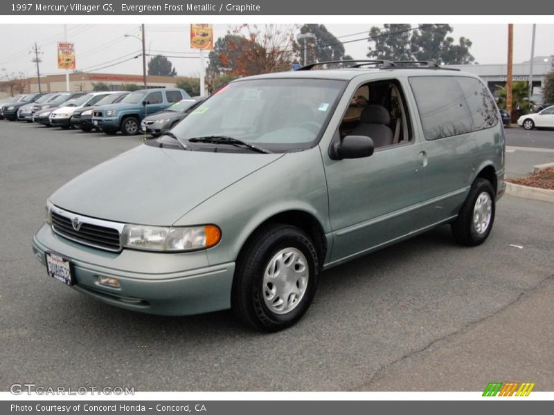 Evergreen Frost Metallic / Graphite 1997 Mercury Villager GS