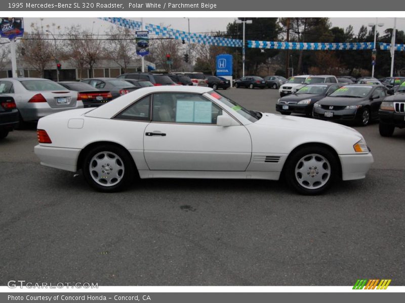 Polar White / Parchment Beige 1995 Mercedes-Benz SL 320 Roadster