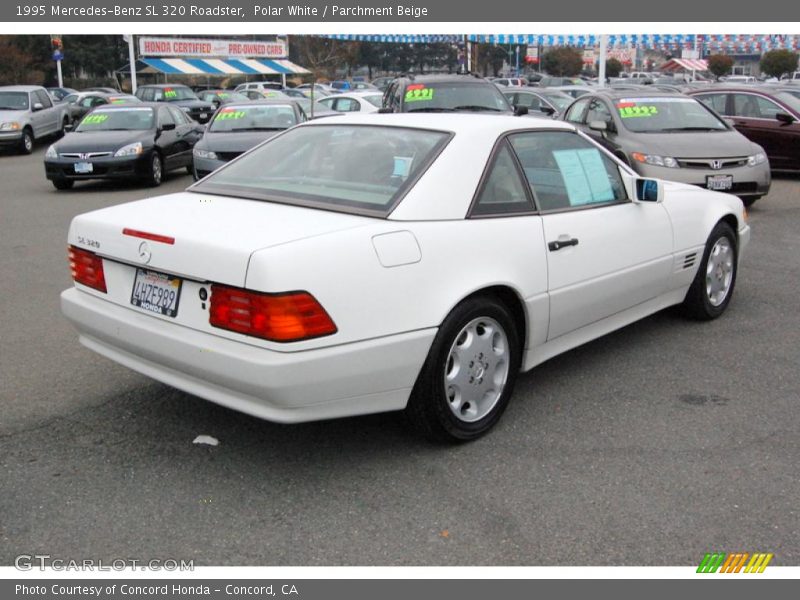 Polar White / Parchment Beige 1995 Mercedes-Benz SL 320 Roadster