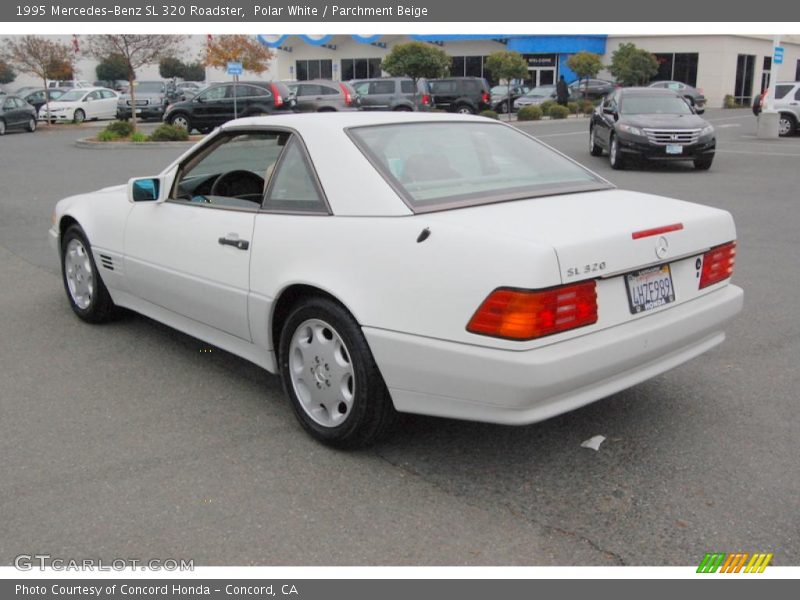 Polar White / Parchment Beige 1995 Mercedes-Benz SL 320 Roadster