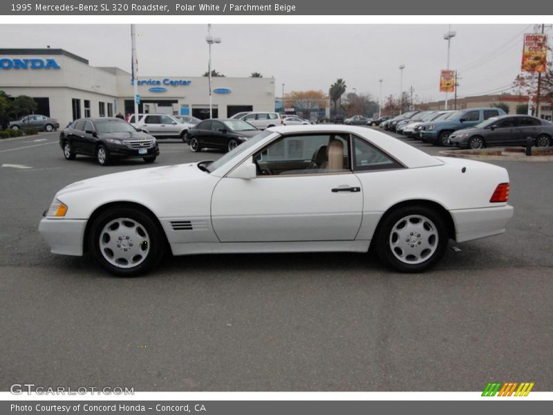Polar White / Parchment Beige 1995 Mercedes-Benz SL 320 Roadster