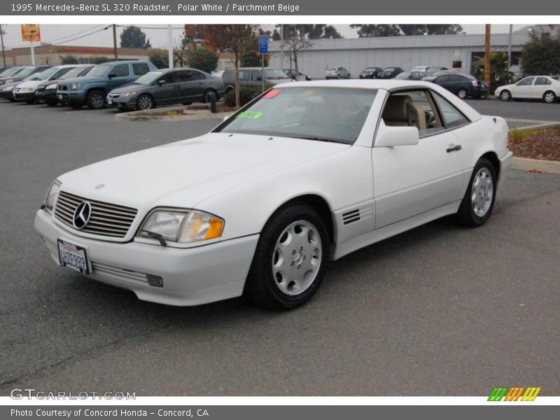 Polar White / Parchment Beige 1995 Mercedes-Benz SL 320 Roadster