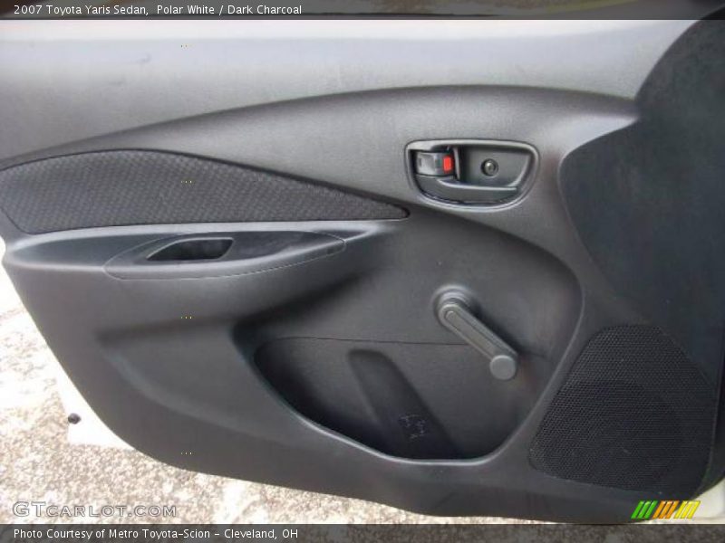 Polar White / Dark Charcoal 2007 Toyota Yaris Sedan