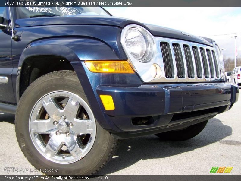 Midnight Blue Pearl / Medium Slate Gray 2007 Jeep Liberty Limited 4x4