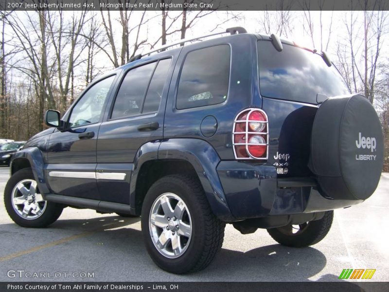 Midnight Blue Pearl / Medium Slate Gray 2007 Jeep Liberty Limited 4x4