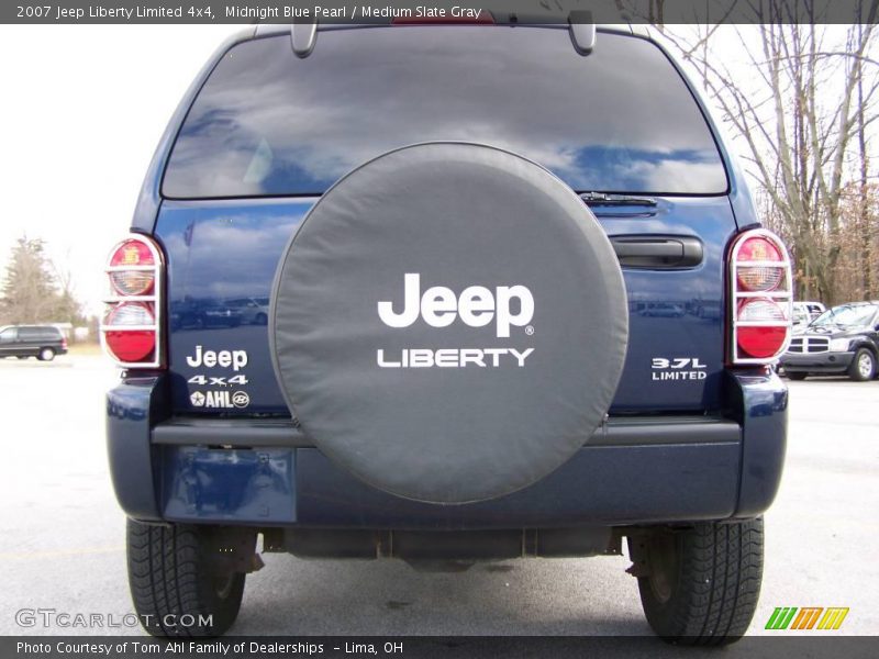 Midnight Blue Pearl / Medium Slate Gray 2007 Jeep Liberty Limited 4x4