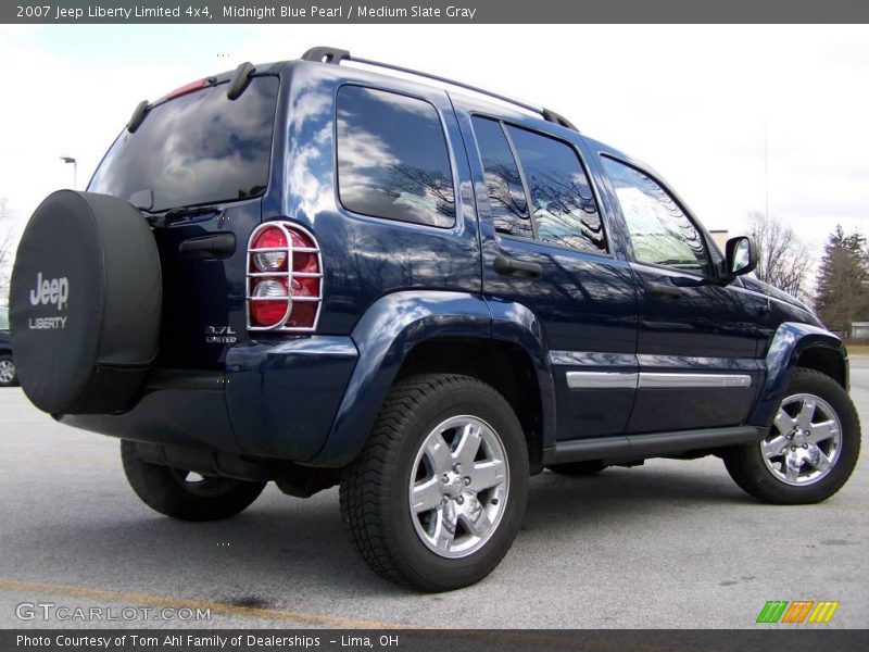 Midnight Blue Pearl / Medium Slate Gray 2007 Jeep Liberty Limited 4x4