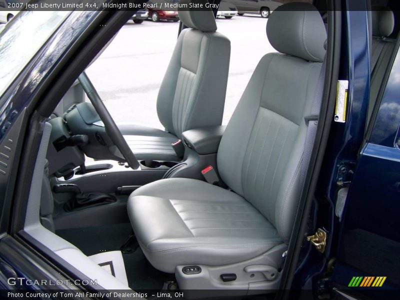 Midnight Blue Pearl / Medium Slate Gray 2007 Jeep Liberty Limited 4x4