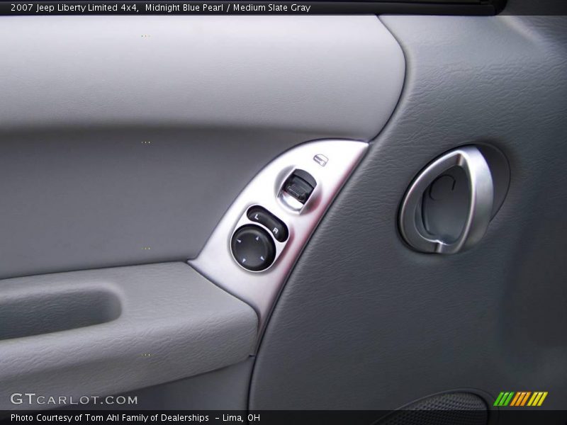 Midnight Blue Pearl / Medium Slate Gray 2007 Jeep Liberty Limited 4x4