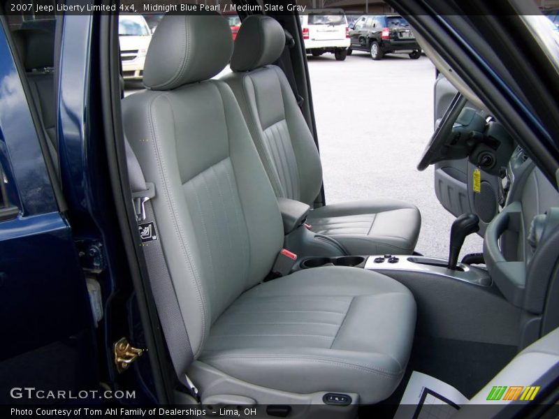 Midnight Blue Pearl / Medium Slate Gray 2007 Jeep Liberty Limited 4x4