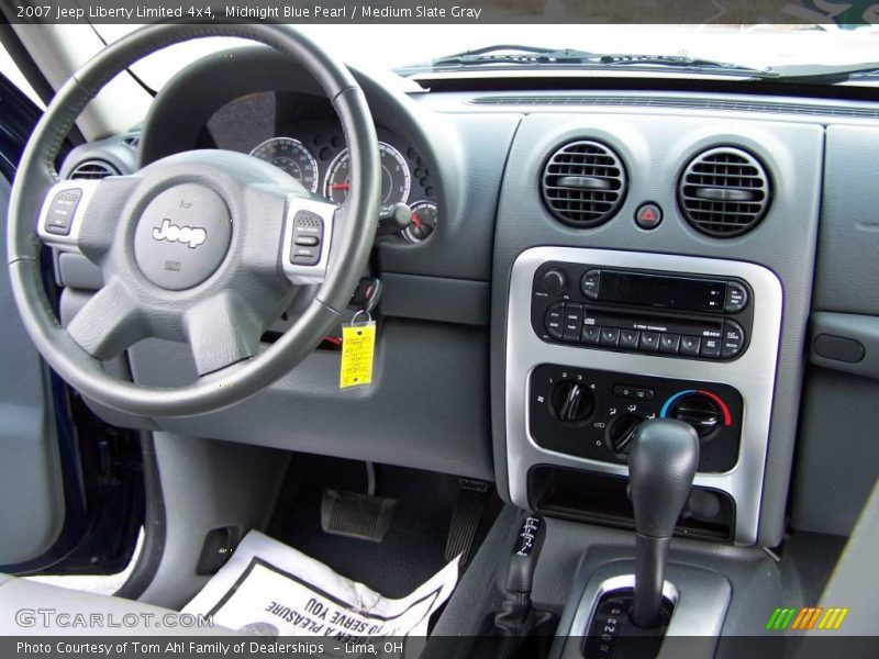 Midnight Blue Pearl / Medium Slate Gray 2007 Jeep Liberty Limited 4x4
