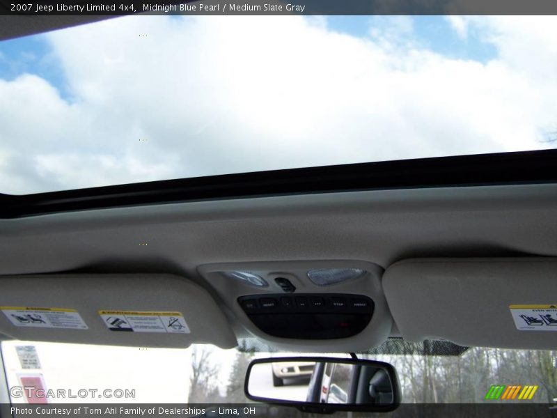 Midnight Blue Pearl / Medium Slate Gray 2007 Jeep Liberty Limited 4x4