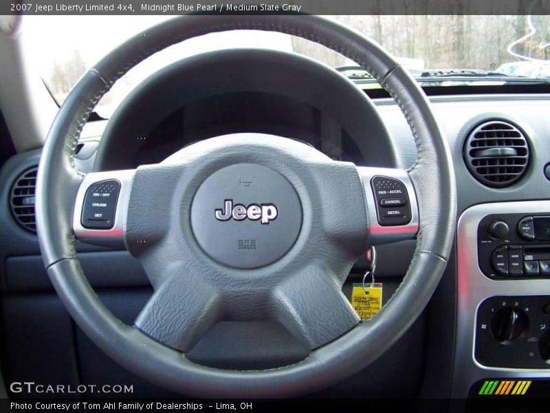 Midnight Blue Pearl / Medium Slate Gray 2007 Jeep Liberty Limited 4x4