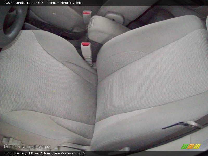 Platinum Metallic / Beige 2007 Hyundai Tucson GLS