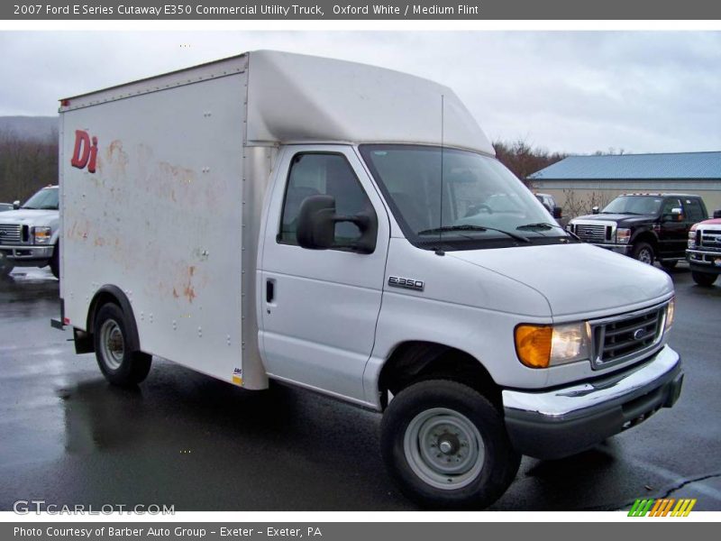Oxford White / Medium Flint 2007 Ford E Series Cutaway E350 Commercial Utility Truck
