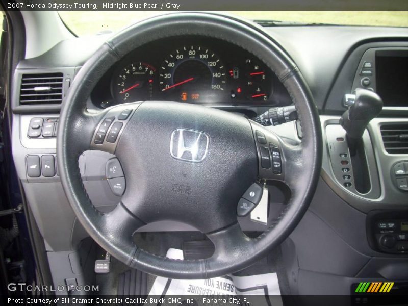 Midnight Blue Pearl / Gray 2007 Honda Odyssey Touring