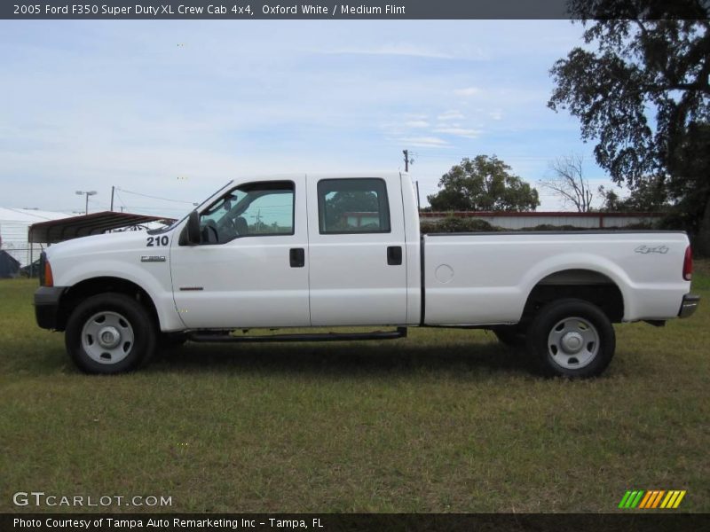 Oxford White / Medium Flint 2005 Ford F350 Super Duty XL Crew Cab 4x4
