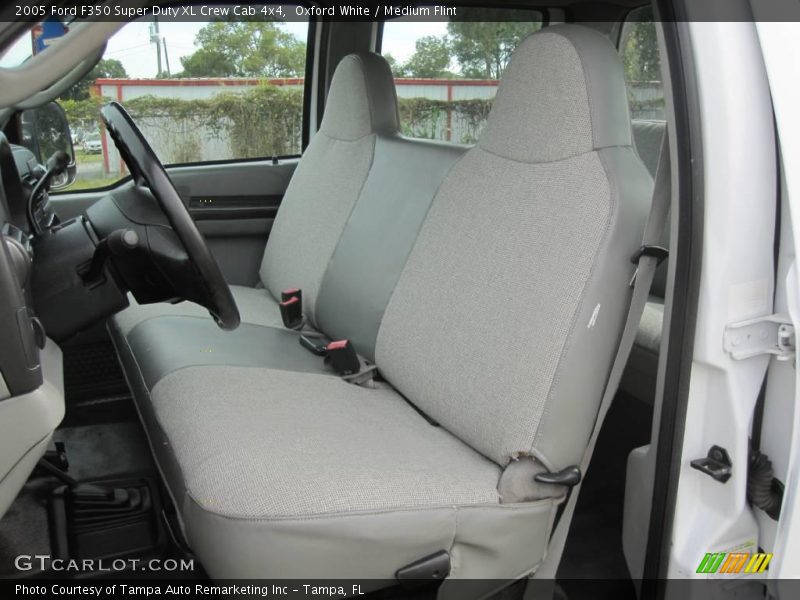 Oxford White / Medium Flint 2005 Ford F350 Super Duty XL Crew Cab 4x4