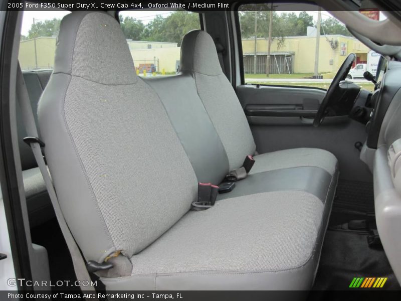 Oxford White / Medium Flint 2005 Ford F350 Super Duty XL Crew Cab 4x4