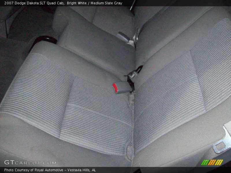 Bright White / Medium Slate Gray 2007 Dodge Dakota SLT Quad Cab