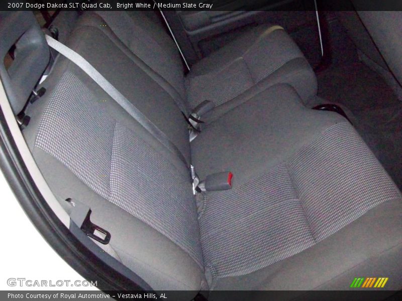 Bright White / Medium Slate Gray 2007 Dodge Dakota SLT Quad Cab