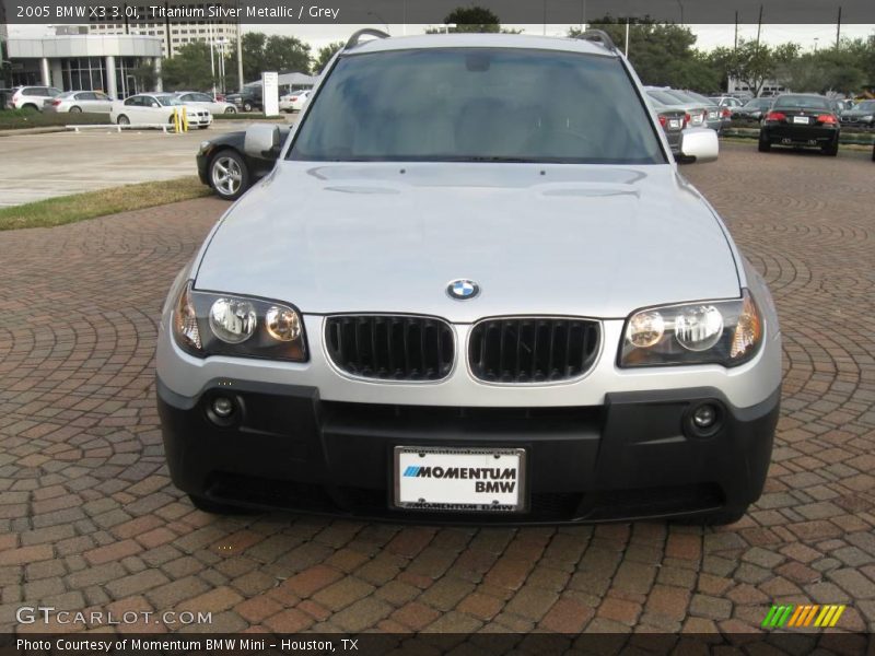 Titanium Silver Metallic / Grey 2005 BMW X3 3.0i