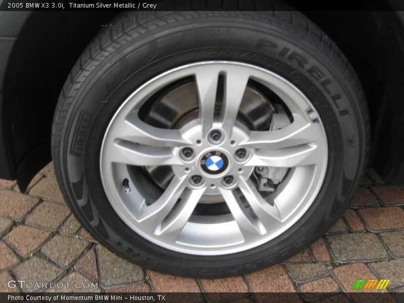 Titanium Silver Metallic / Grey 2005 BMW X3 3.0i