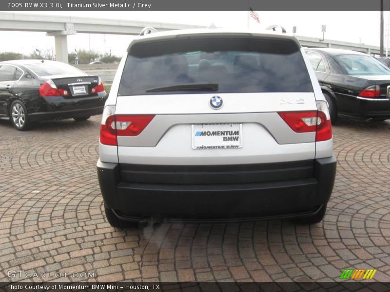 Titanium Silver Metallic / Grey 2005 BMW X3 3.0i