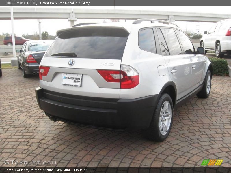 Titanium Silver Metallic / Grey 2005 BMW X3 3.0i
