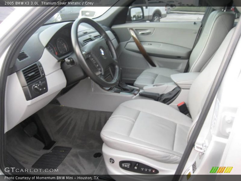 Titanium Silver Metallic / Grey 2005 BMW X3 3.0i