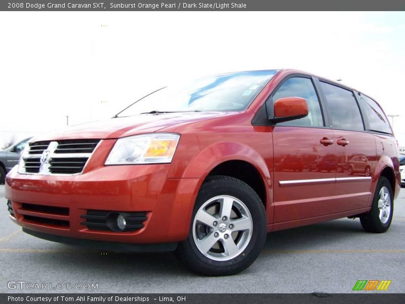 Sunburst Orange Pearl / Dark Slate/Light Shale 2008 Dodge Grand Caravan SXT