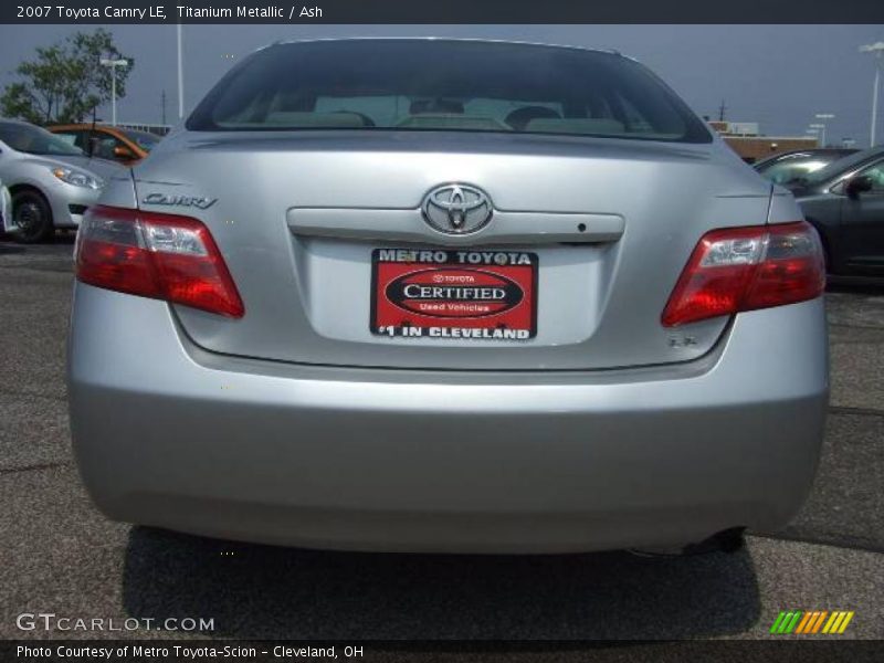 Titanium Metallic / Ash 2007 Toyota Camry LE