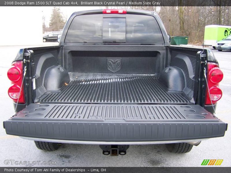 Brilliant Black Crystal Pearl / Medium Slate Gray 2008 Dodge Ram 1500 SLT Quad Cab 4x4
