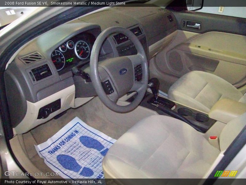Smokestone Metallic / Medium Light Stone 2008 Ford Fusion SE V6