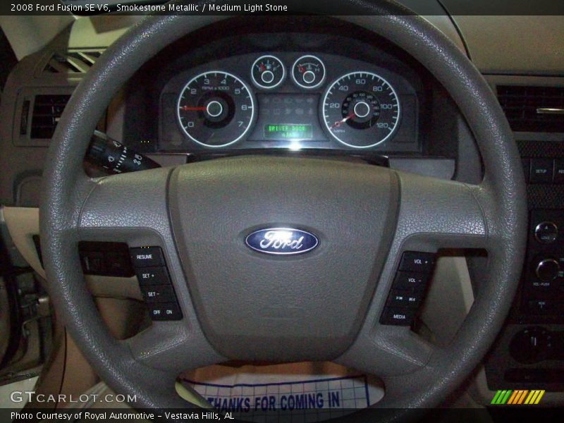 Smokestone Metallic / Medium Light Stone 2008 Ford Fusion SE V6