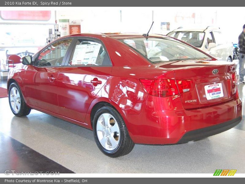 Spicy Red / Stone 2010 Kia Forte EX