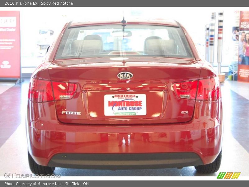 Spicy Red / Stone 2010 Kia Forte EX