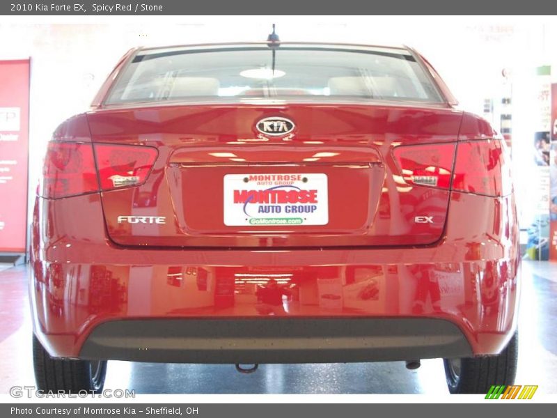 Spicy Red / Stone 2010 Kia Forte EX