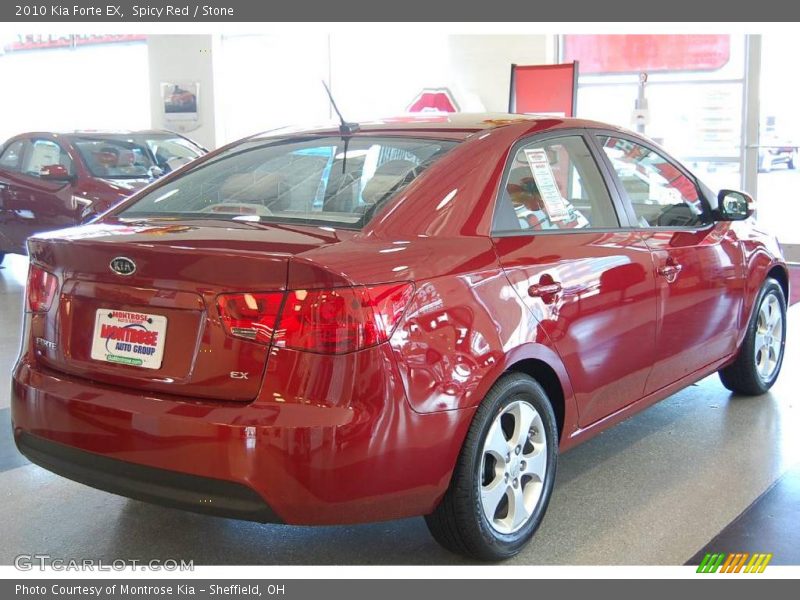 Spicy Red / Stone 2010 Kia Forte EX