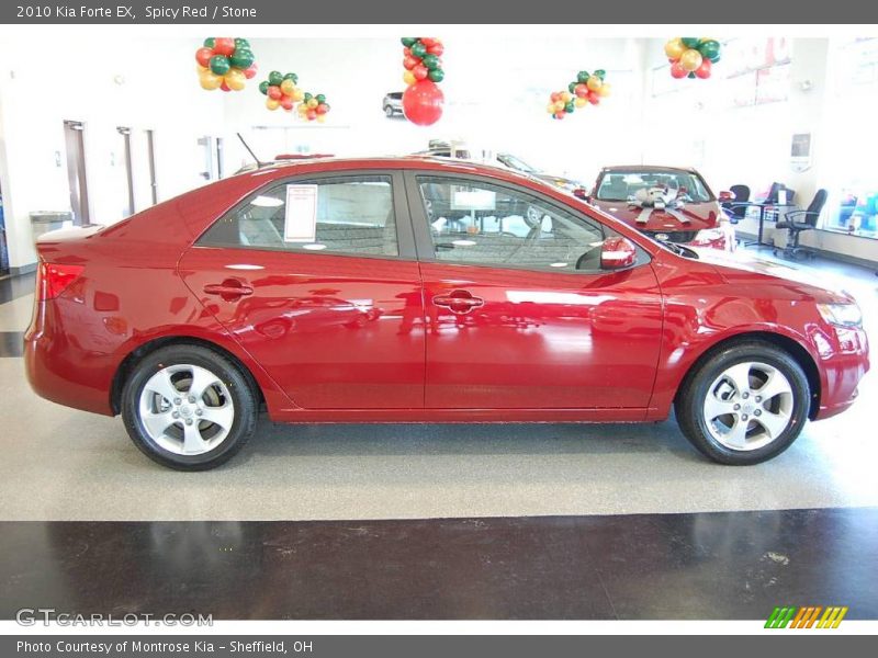 Spicy Red / Stone 2010 Kia Forte EX