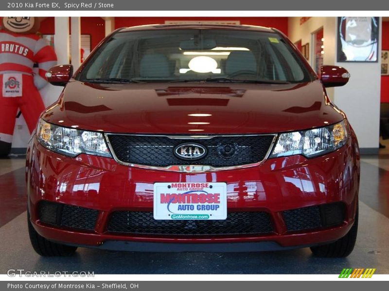 Spicy Red / Stone 2010 Kia Forte EX