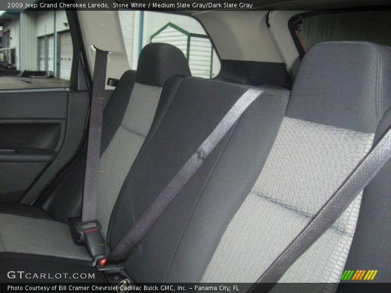 Stone White / Medium Slate Gray/Dark Slate Gray 2009 Jeep Grand Cherokee Laredo